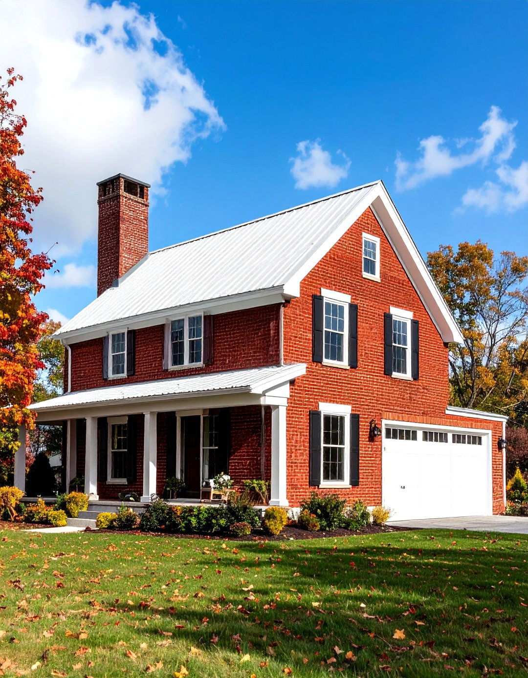 Dramatic Black Modern Farmhouse - 24 Painted Brick Houses