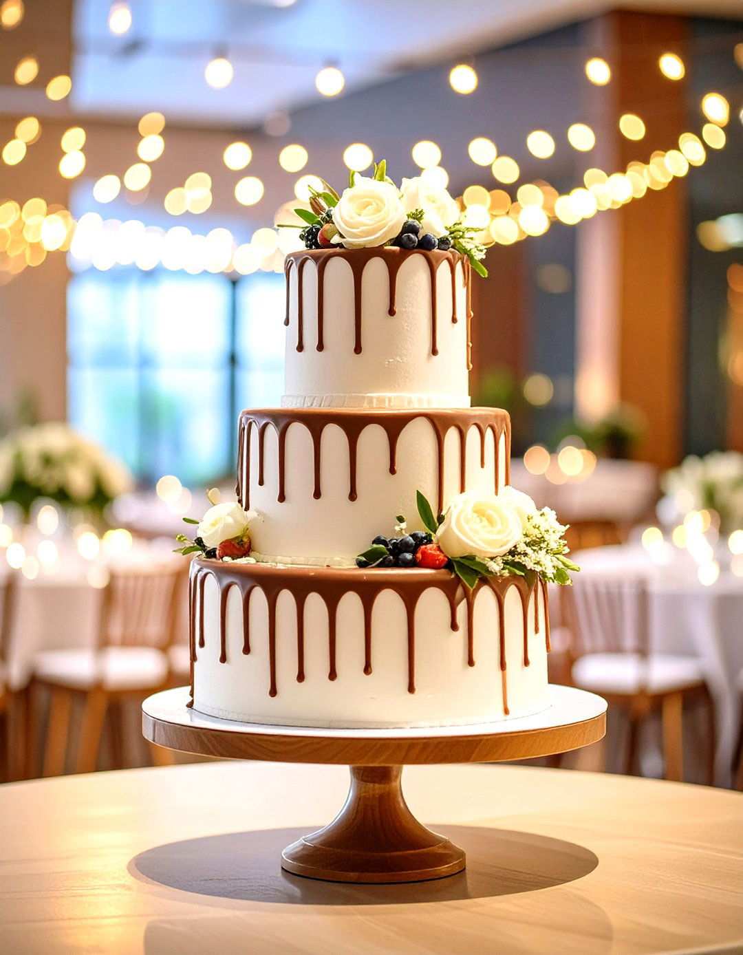 Dramatic Drip Wedding Cakes - 24 Wedding Cake Ideas