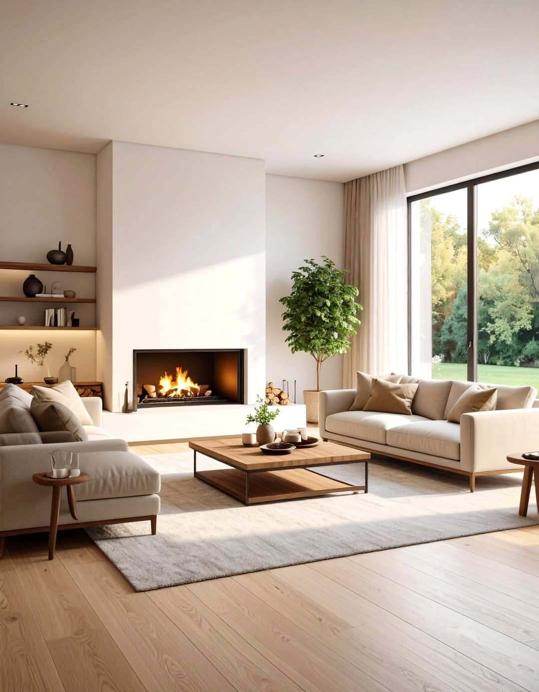 Dual Focal Point Balance Strategy - 24 Living Room Layout Ideas