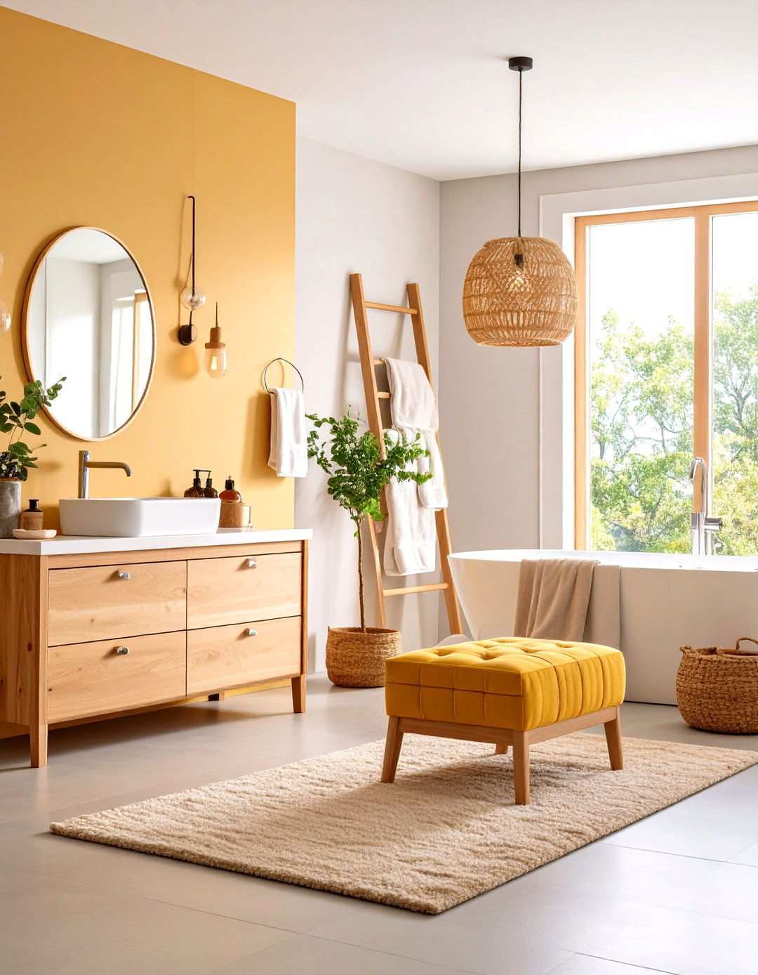Dual Purpose Furniture Elements - 24 Small Master Bathroom Ideas