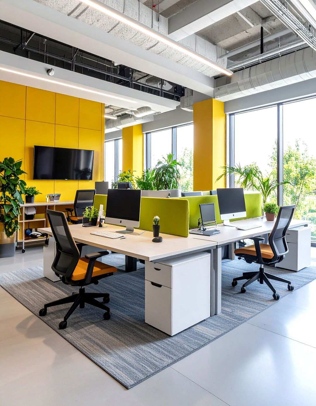 Dual Workspace Layout - 24 Office Guest Room Ideas