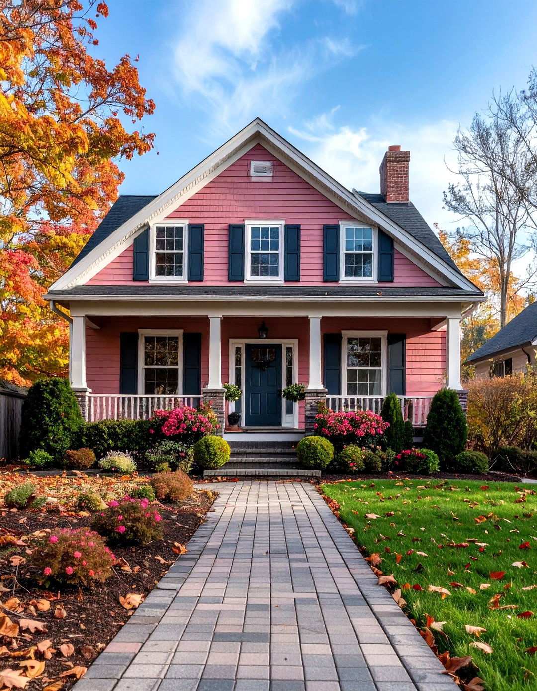 Dusty Rose Vinyl with Gray Brick Cottage Sophistication - 24 Vinyl Siding and Brick Combinations