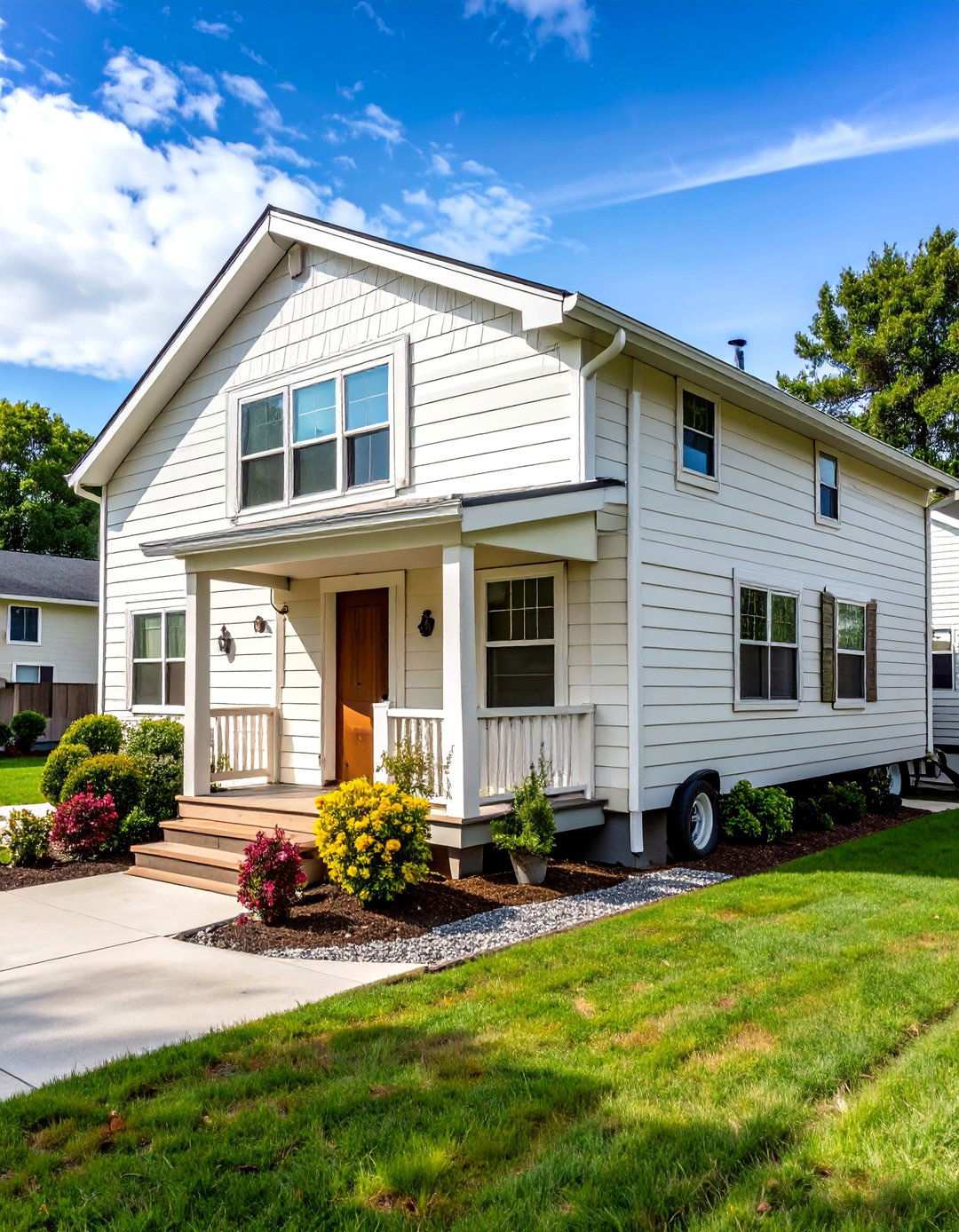 Dutch Lap Profile Styling - 24 Mobile Home Siding Design Ideas