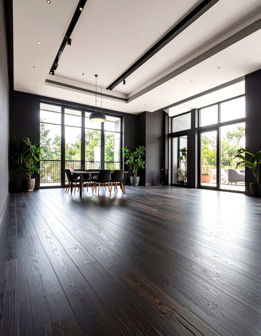 Ebony Black Wood Floors - 24 Wood Floor Colors