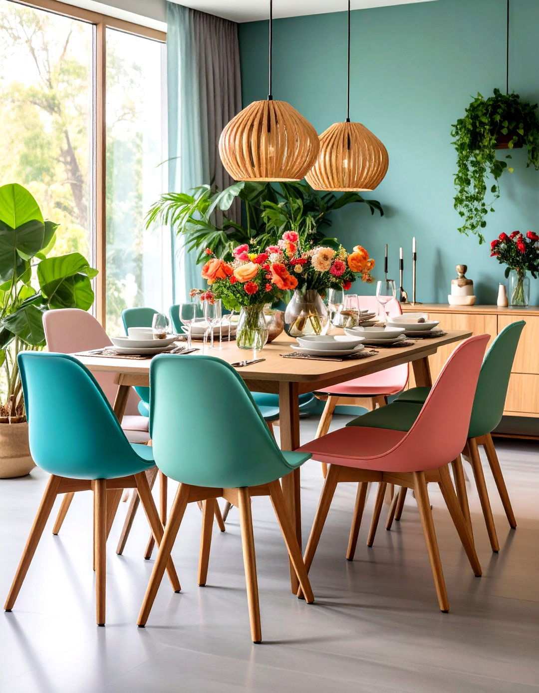 Eclectic Dining Room Chair Mix - 24 Moody Dining Room Ideas