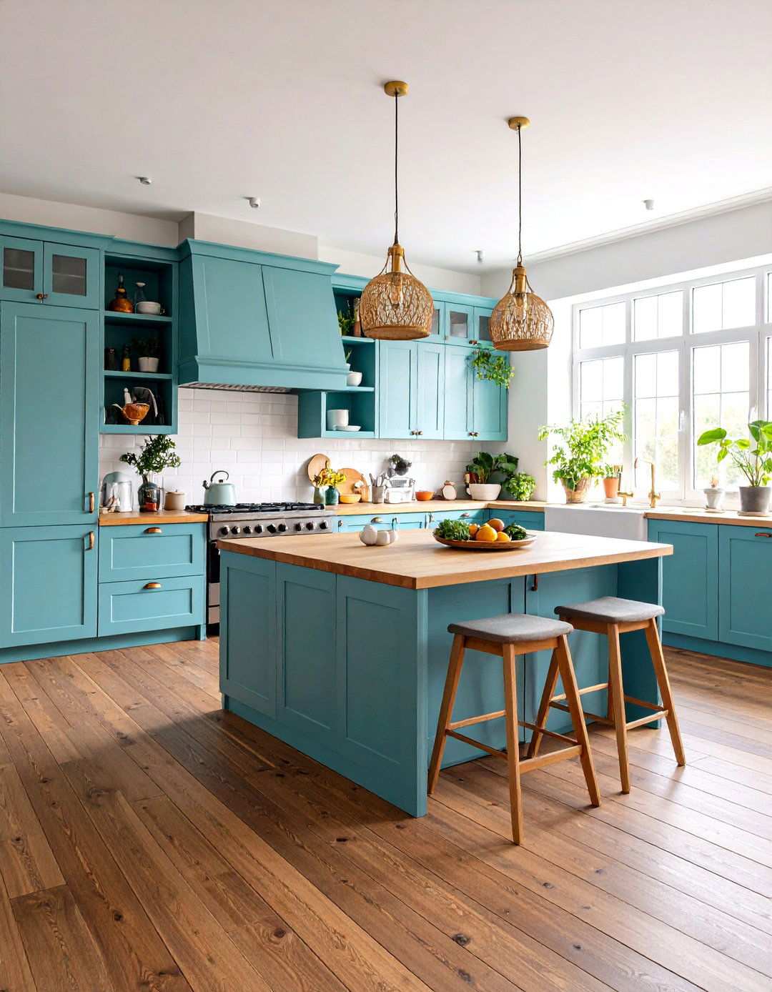 Eclectic Kitchen Style Dark Wood Floors - 24 Kitchen With Dark Wood Floors