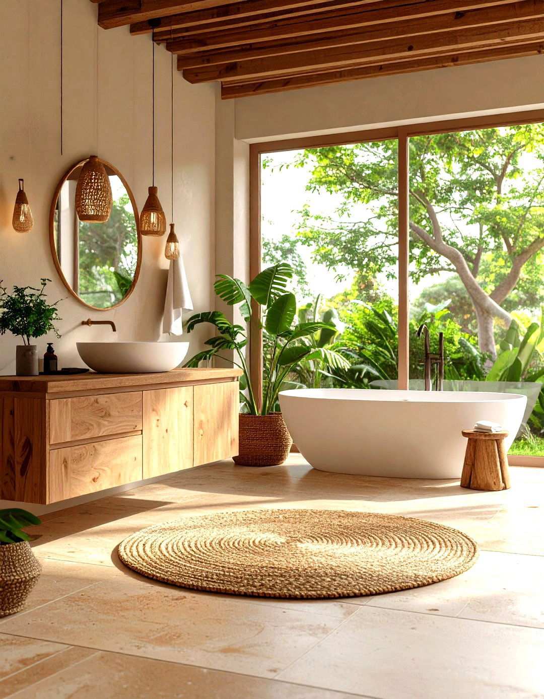 Eco Friendly Cork Tiles - 24 Small Bathroom Flooring Ideas