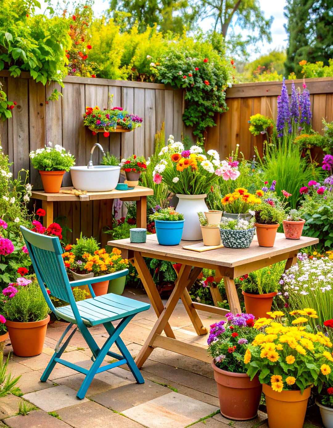 Edible Flower Cutting Garden - 24 Patio Small Garden Ideas
