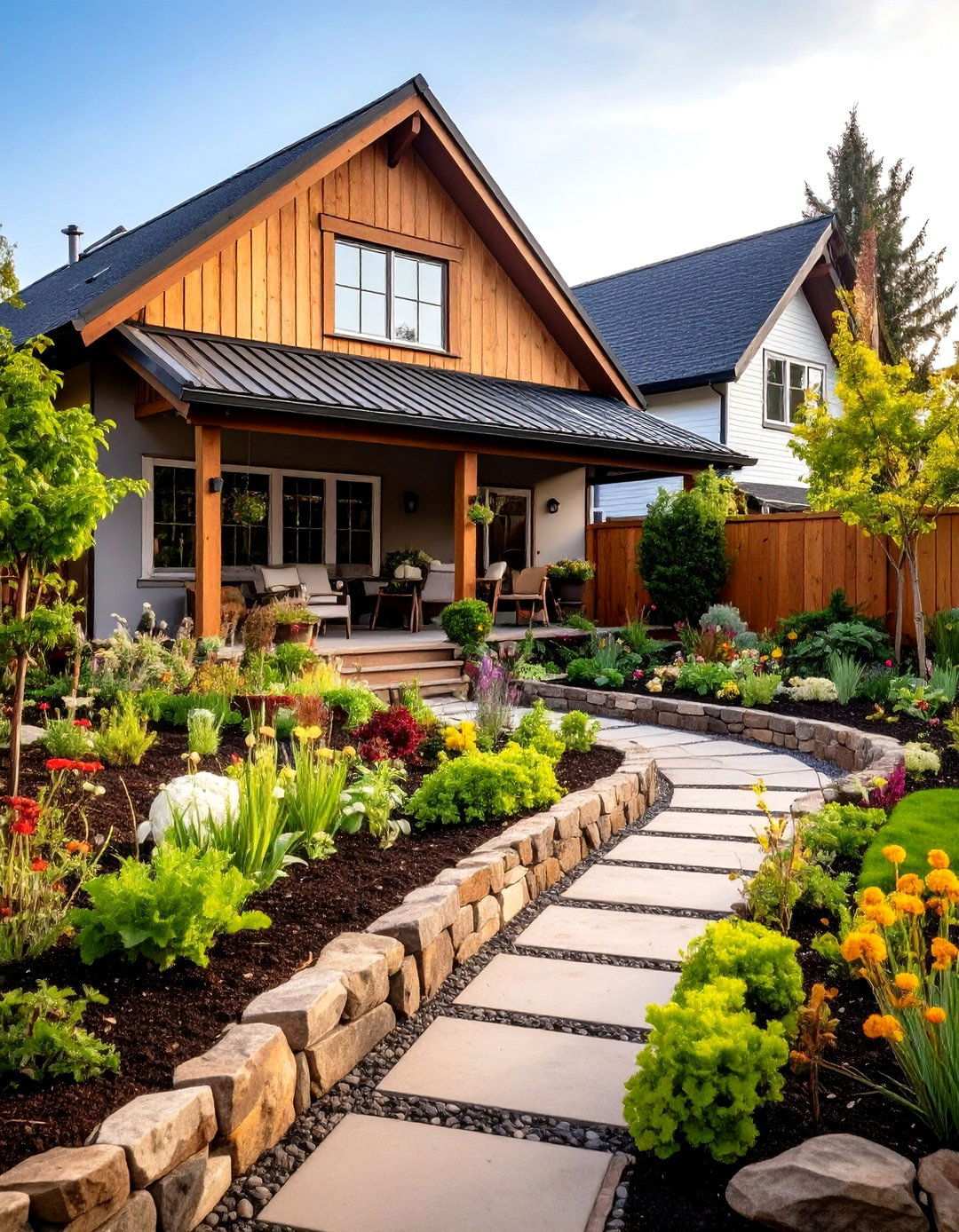 Edible Landscape Kitchen Garden - 24 Small Front Yard Landscaping Ideas