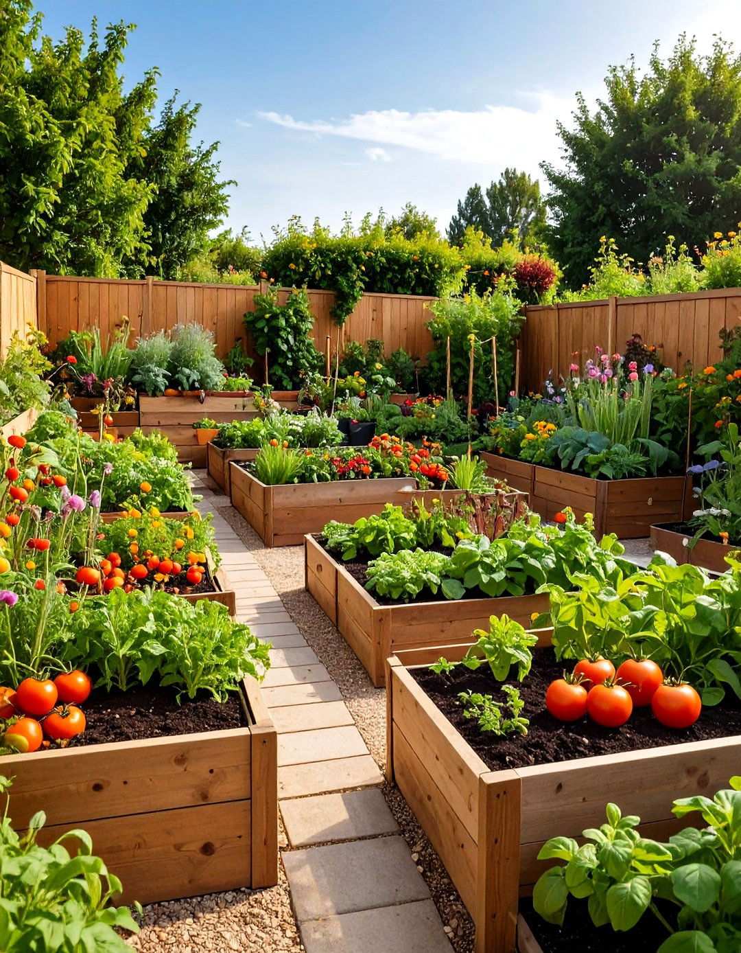 Edible Terraced Vegetable Garden - 24 Tiered Garden Ideas
