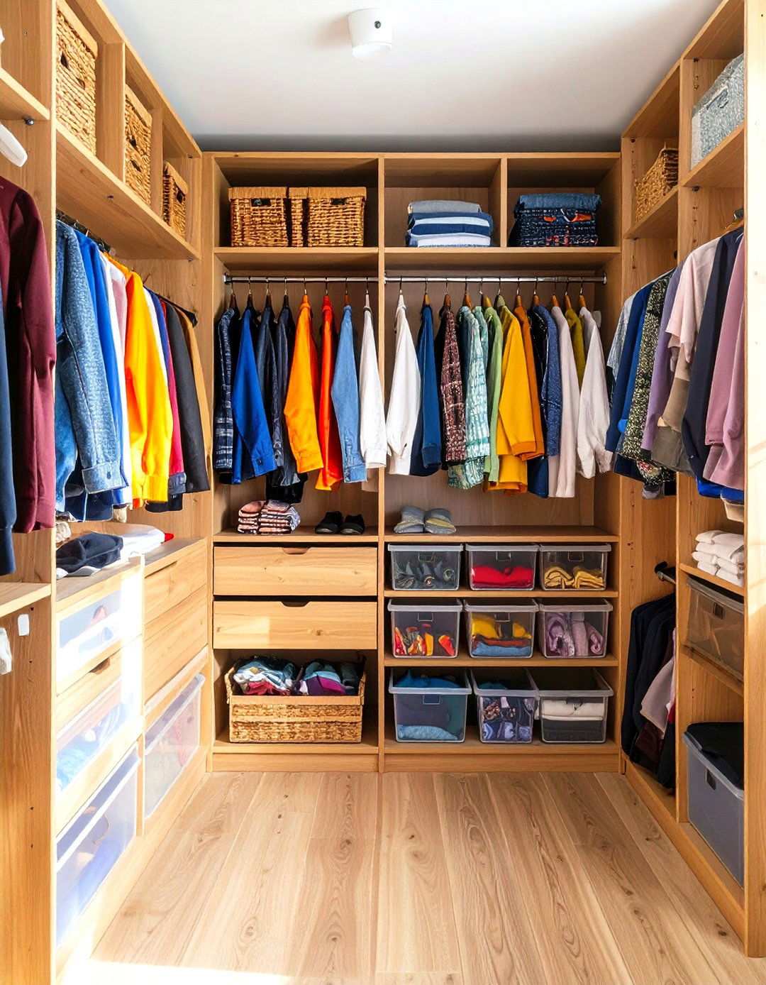 Efficient Closet Organization System - 24 Small Apartment Ideas for Guys