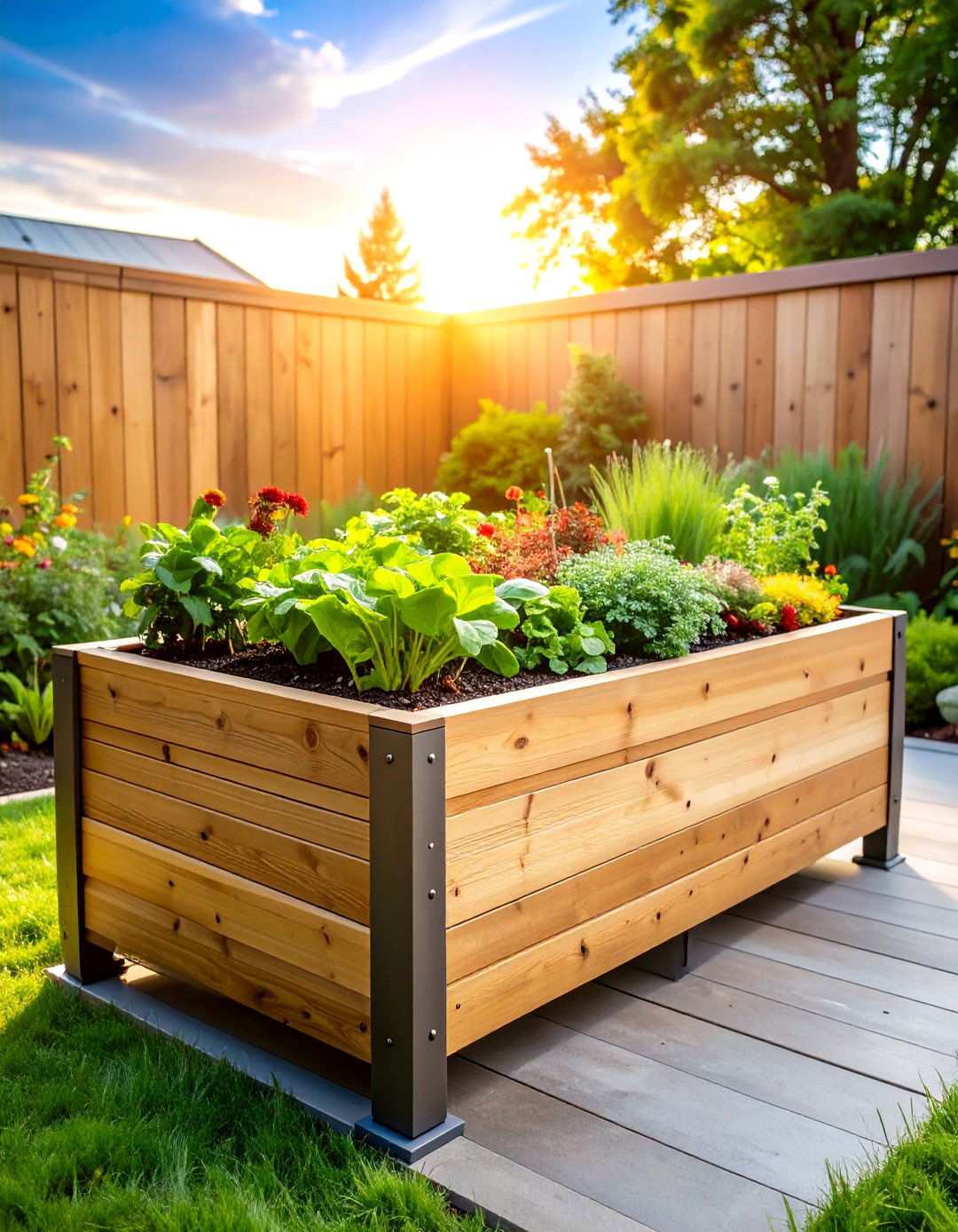 Elevated Waist High Garden Beds - 24 Raised Garden Bed Ideas