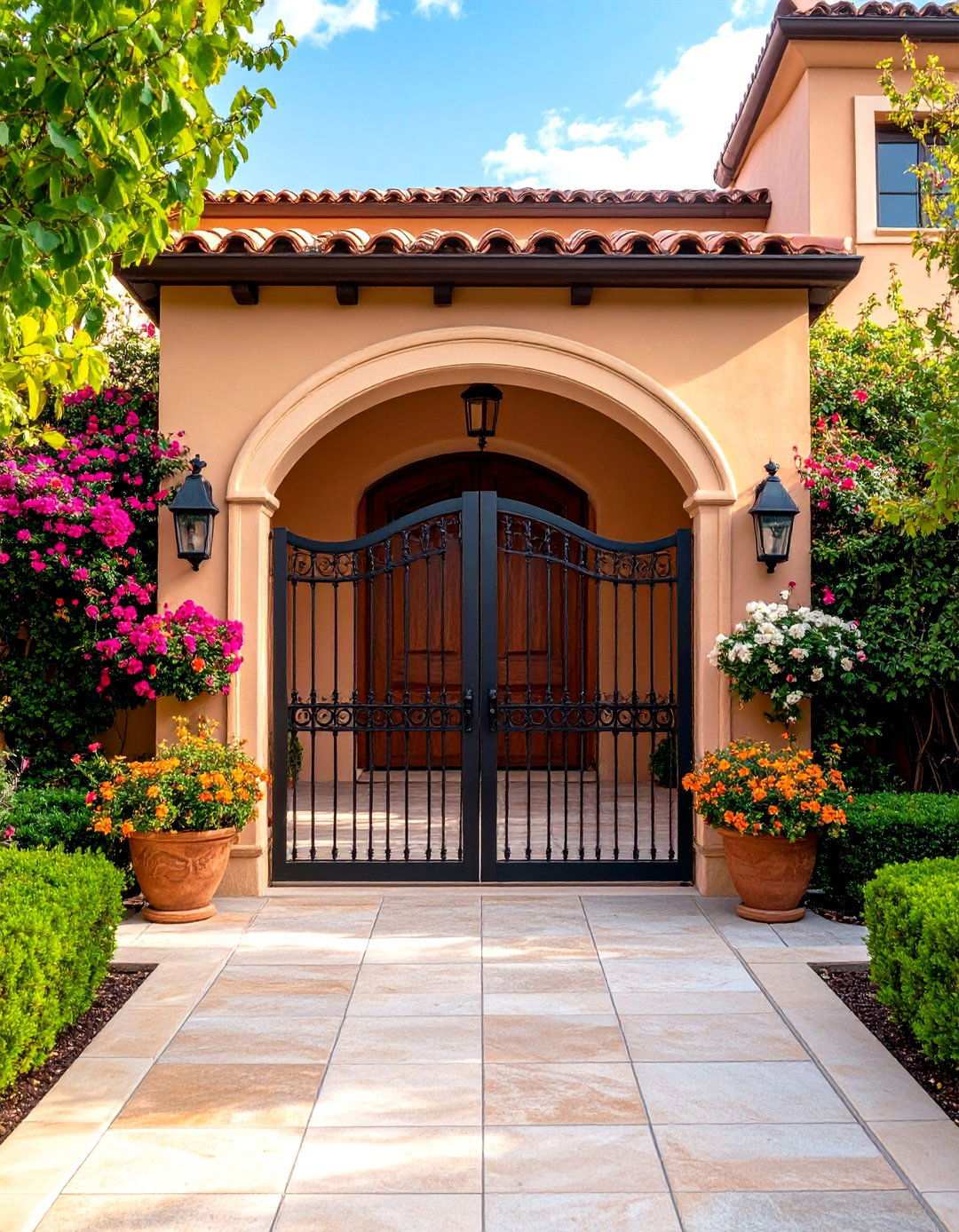 Enclosed Entry Courtyards - 24 spanish style home exterior ideas