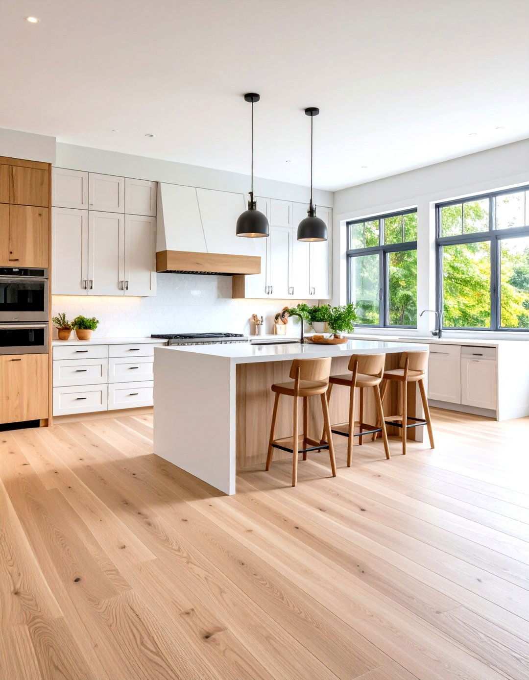 Engineered White Oak Kitchen Planks - 24 Light Wood Floor Kitchen Ideas