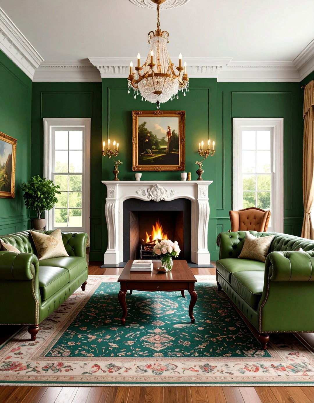 English Country Manor Living Room - 24 Royal Living Room Design Ideas