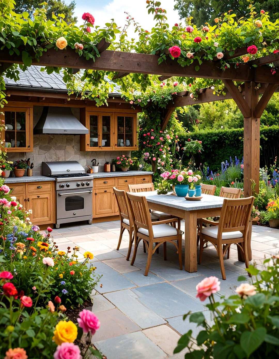English Garden Lanai Kitchen - 24 Lanai Kitchen Ideas