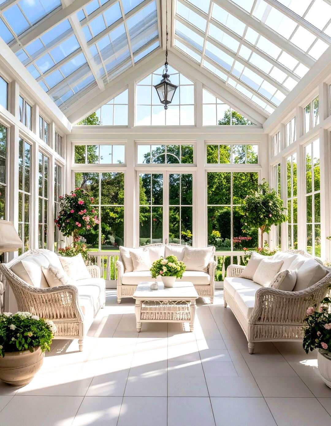 English Manor Screened Conservatory - 24 Small Screened-in Porch Ideas