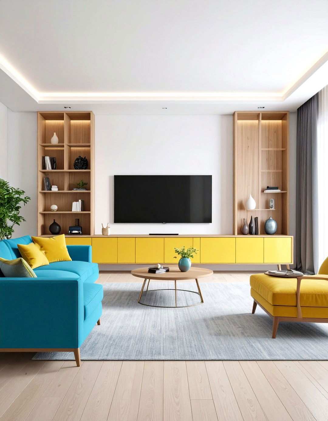 Entertainment Area Living Room - 24 Transitional Living Room Ideas