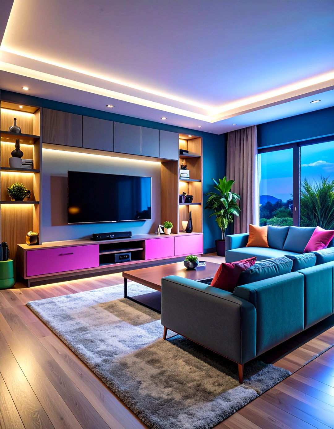 Entertainment Center Gaming Hub - 24 Small Game Room Ideas