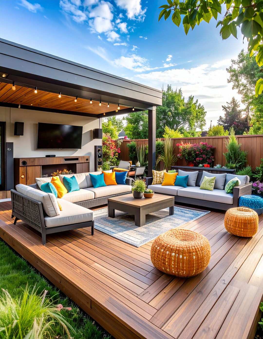 Entertainment Hub Platform Deck - 24 Platform Deck Ideas