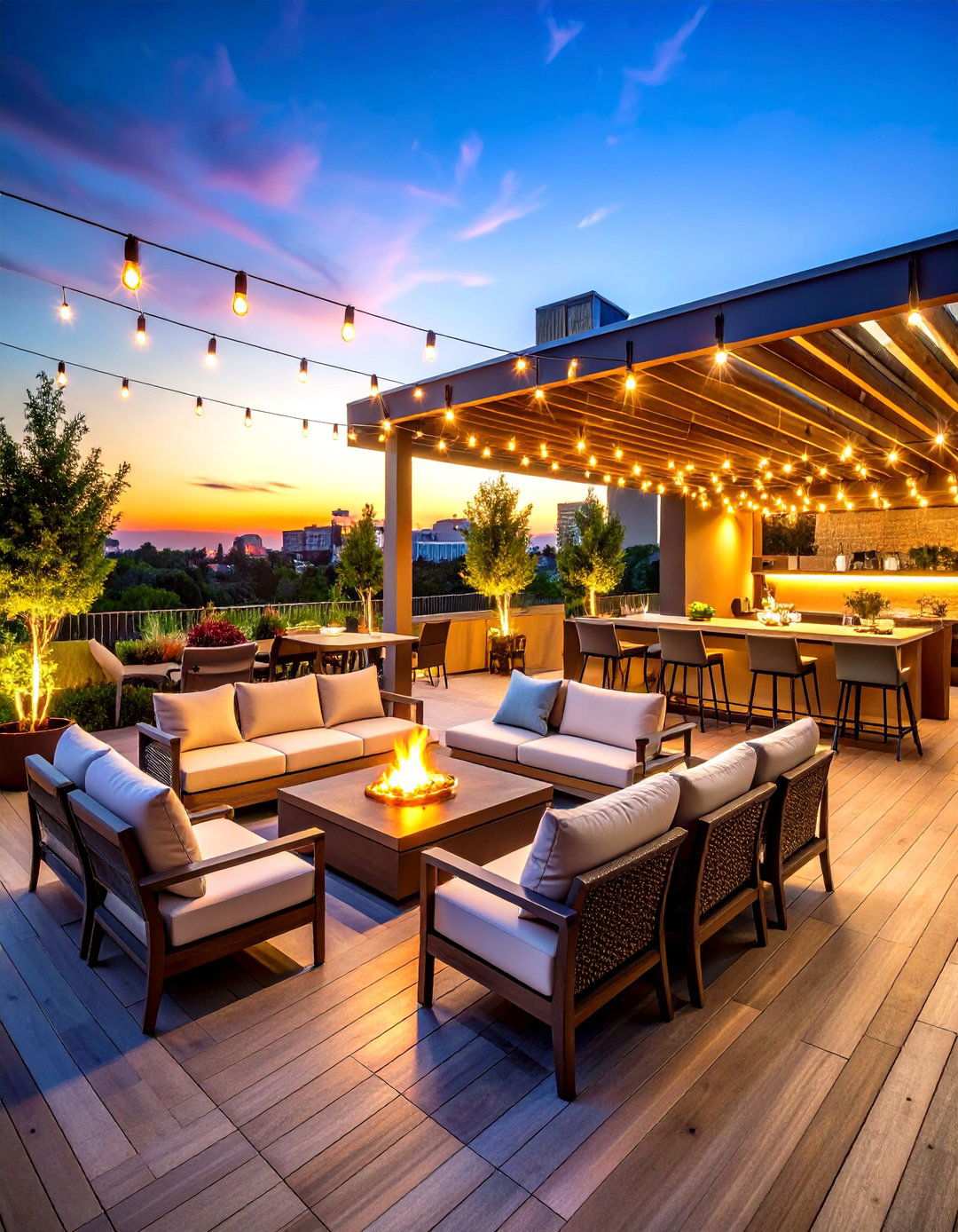 Entertainment Hub Rooftop Deck - 24 Rooftop Deck Ideas