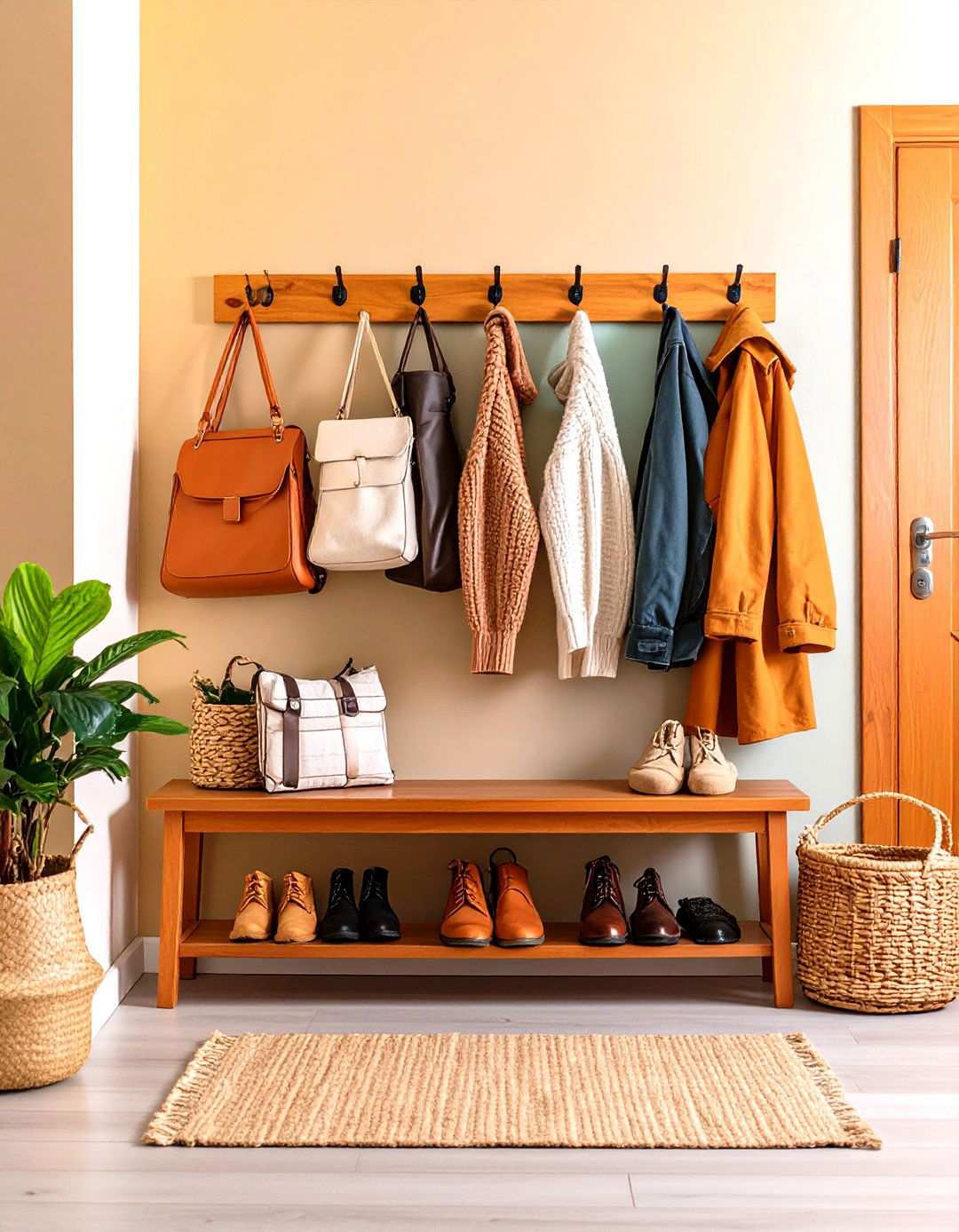 Entryway Organization - 24 Minimalist Apartment Ideas