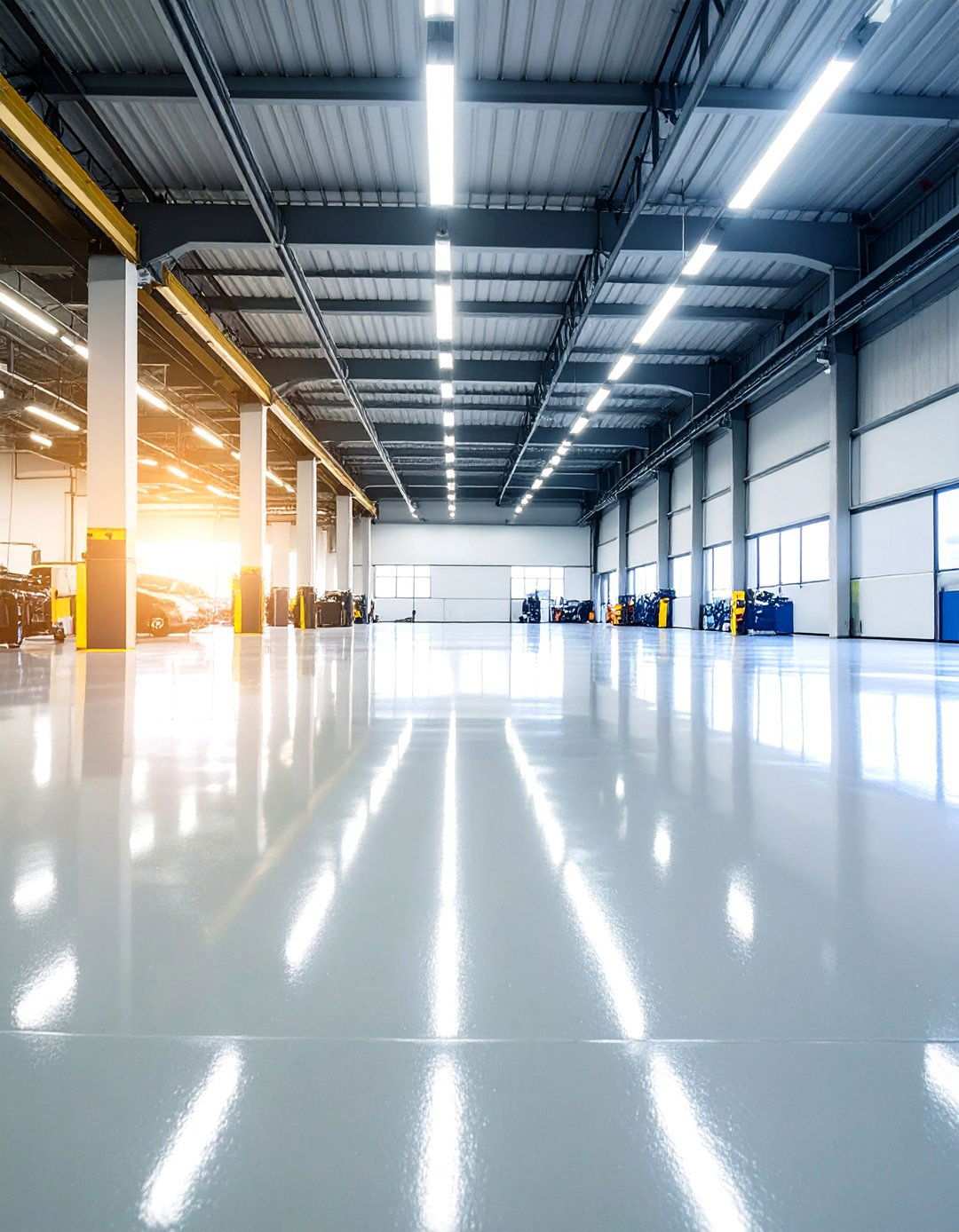 Epoxy Sealed Concrete with Chemical Resistance - 24 Types of Concrete Floor Finishes
