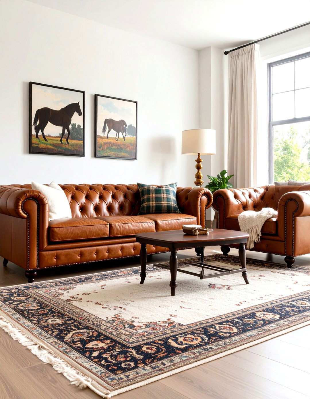 Equestrian Heritage Living Room - 24 Ralph Lauren Living Room Ideas