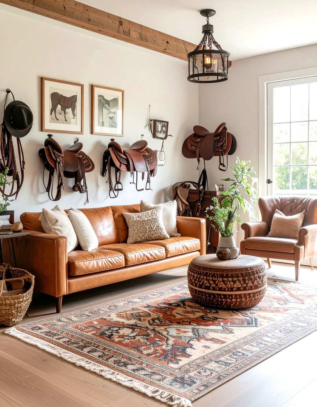Equestrian Theme Integration - 24 Western Living Room Ideas