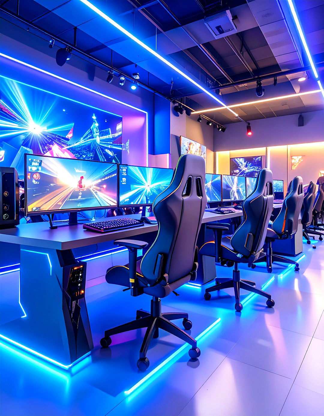 Esports Competition Center - 24 Video Game Room Ideas