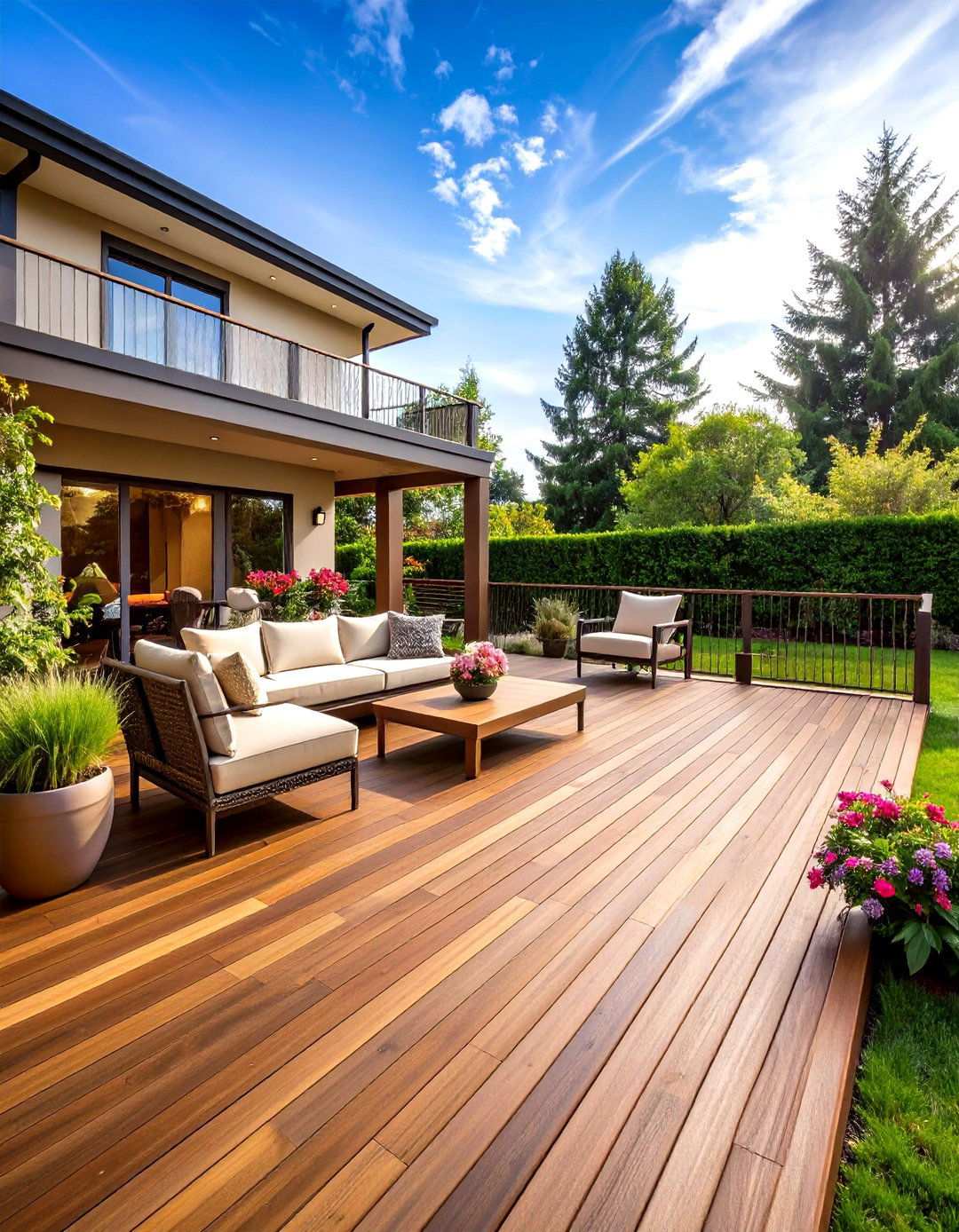 Espresso and Light Tan Rich Warmth - 24 Two Tone Deck Color Schemes