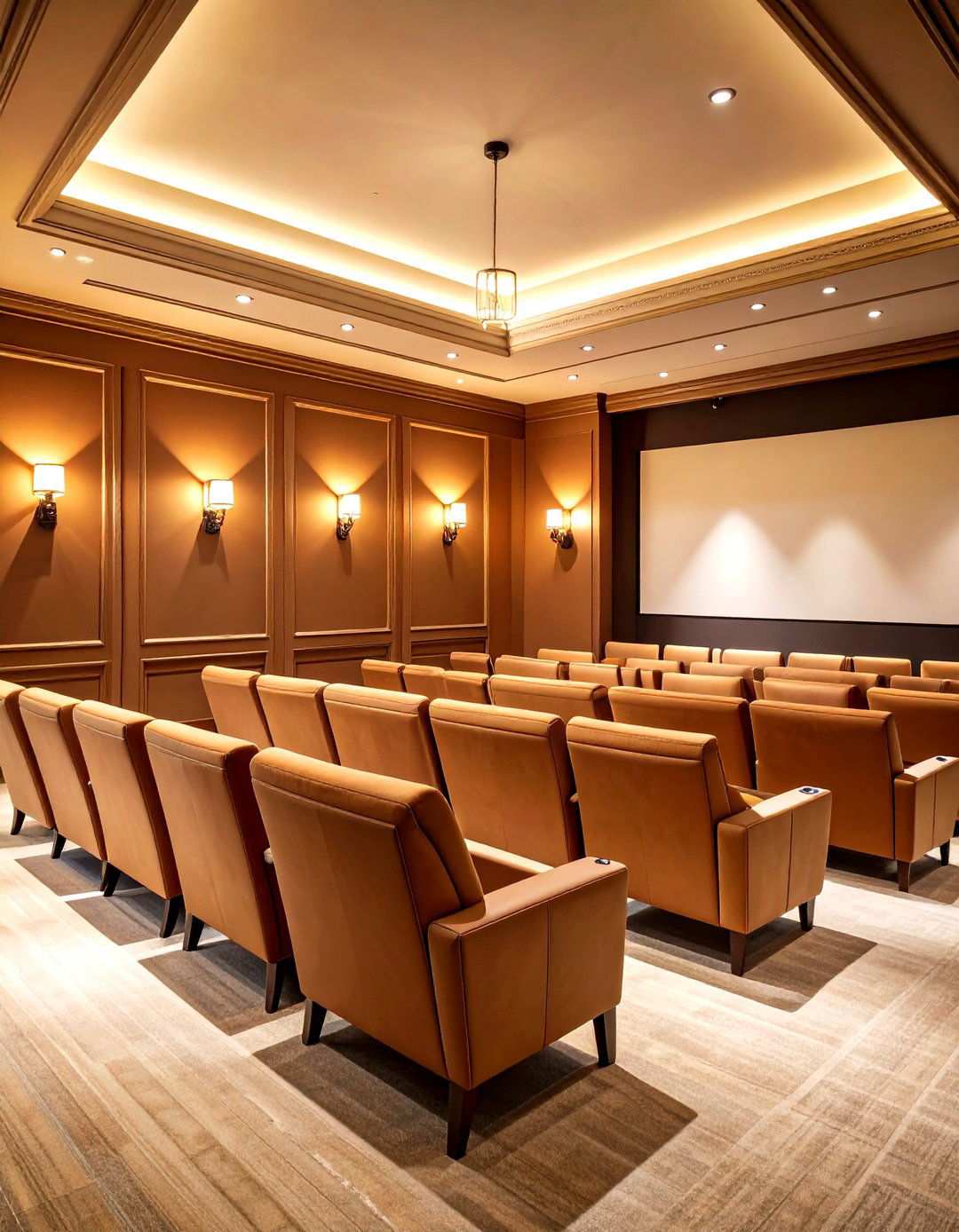Espresso Brown Warmth - 24 Home Theater Paint Colors