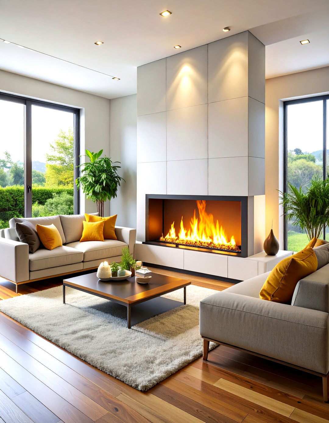 Ethanol Linear Fireplace Systems - 24 linear fireplace ideas