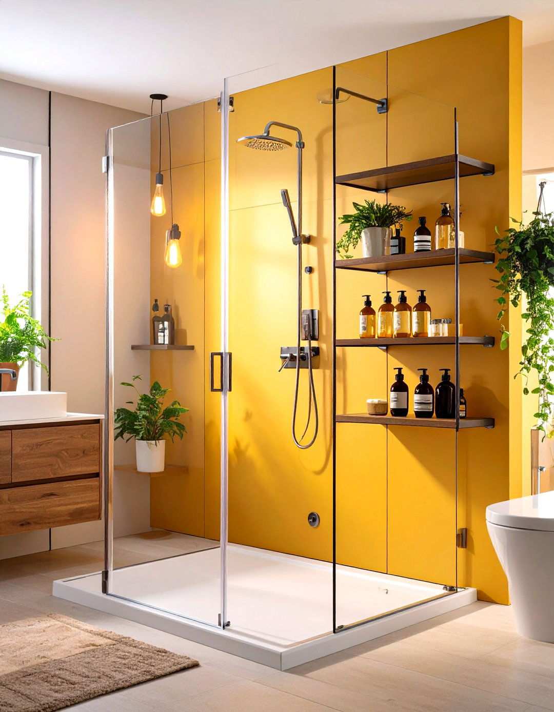 Expandable Shower Shelving - 24 Shower Storage Ideas