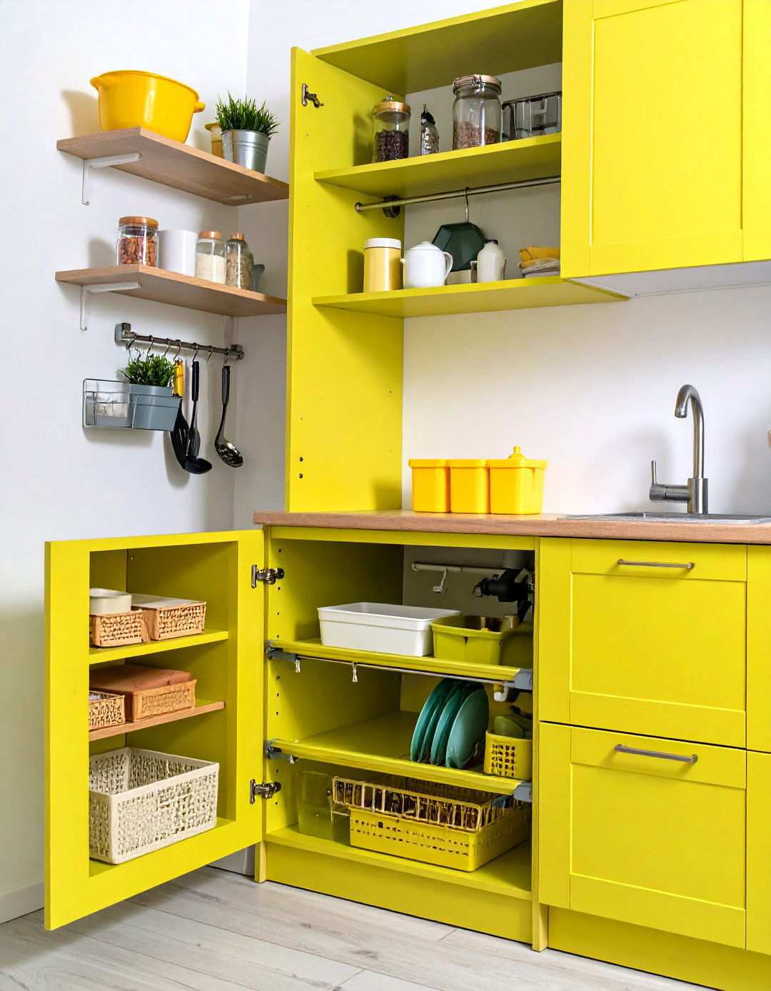 Expandable Under Sink Shelving - 24 Kitchen Sink Organization Ideas