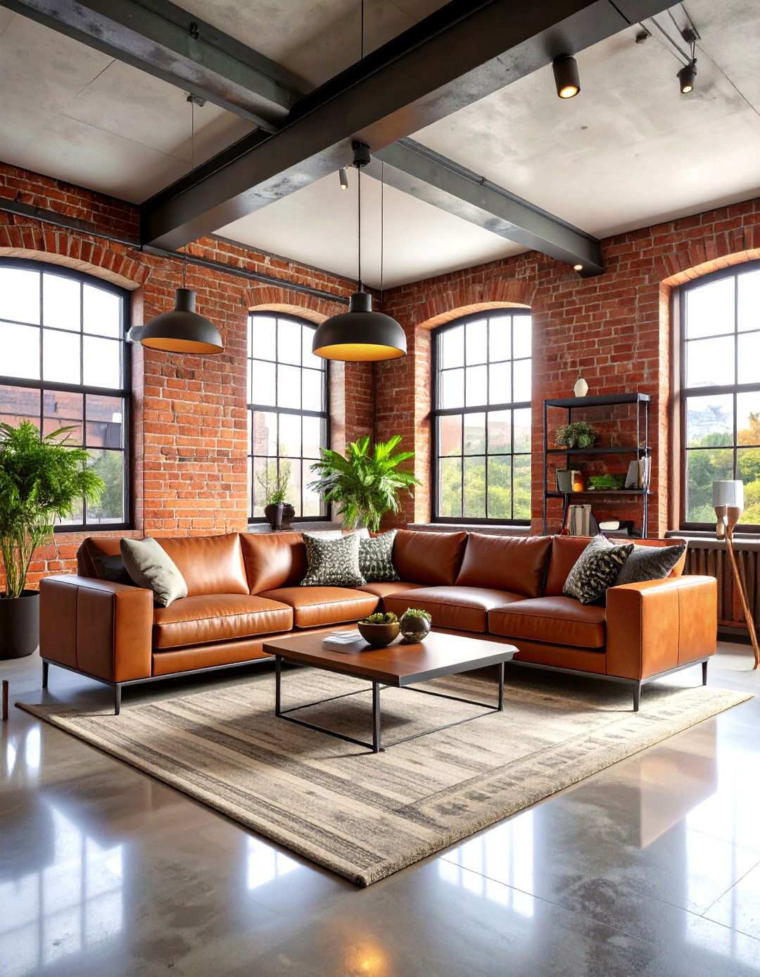 Exposed Brick Industrial Loft Design - 24 Loft Ideas