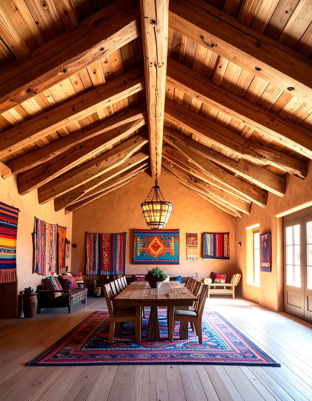 Exposed Wooden Beam Ceilings - 24 Southwest Interior Design Ideas