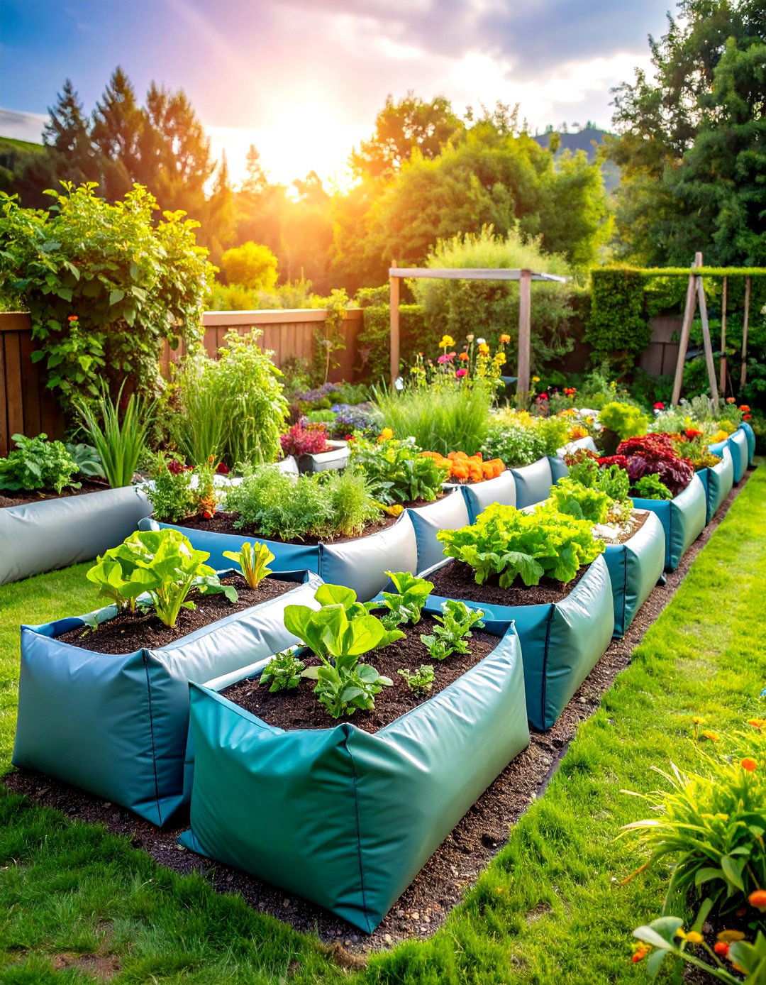 Fabric Grow Bags - 24 Inexpensive Raised Garden Bed Ideas