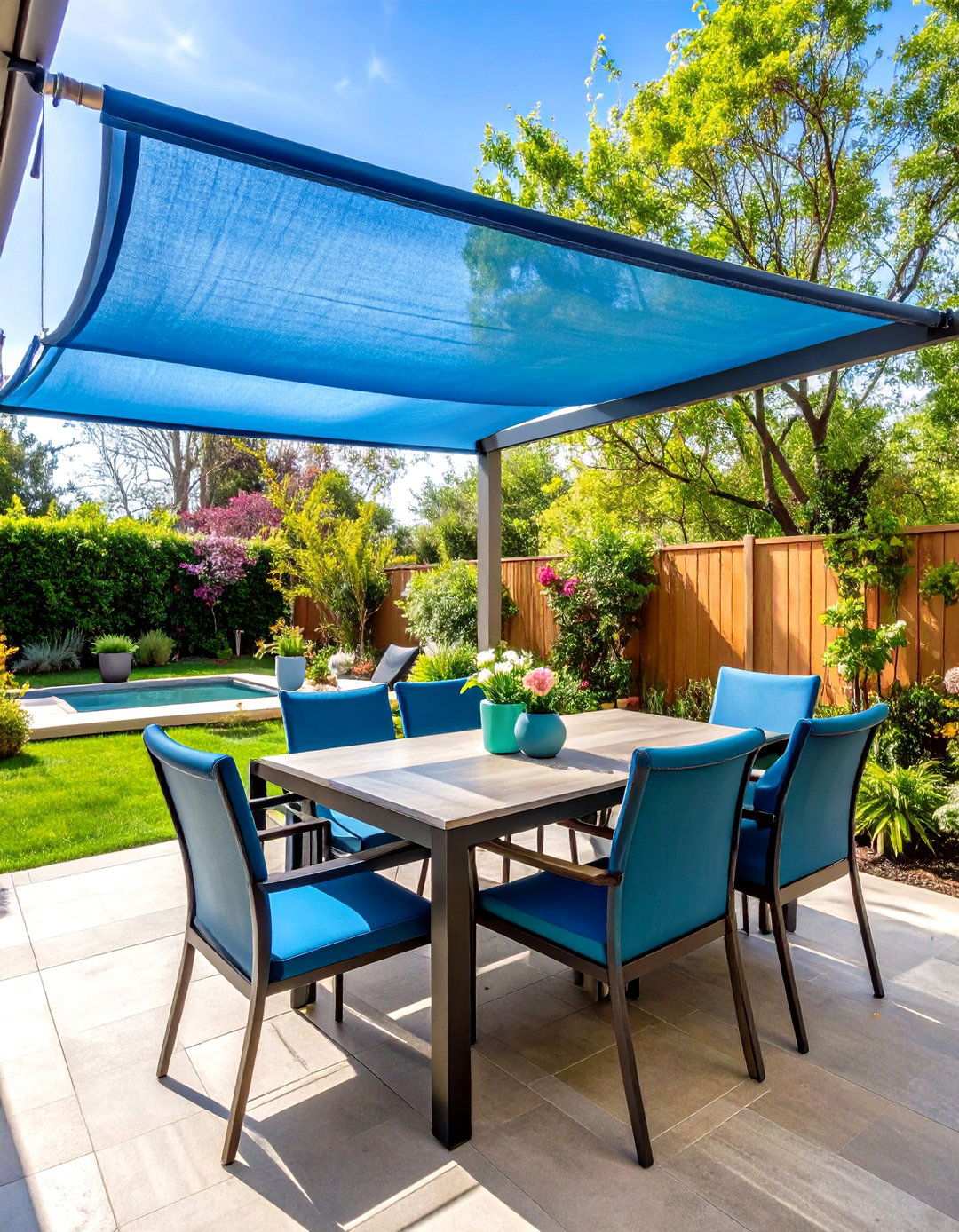Fabric Privacy Screen Panels - 24 Temporary Fence Ideas