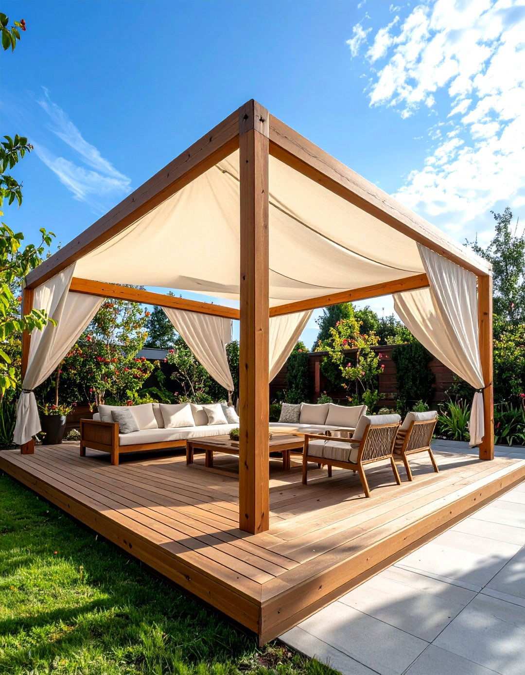 Fabric Sail Canopies - 24 Pergola Cover Ideas