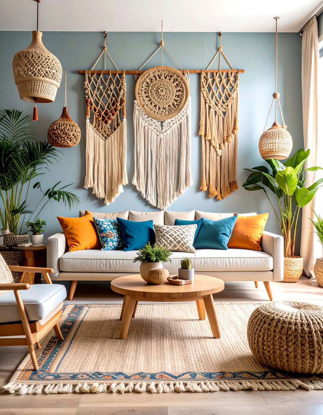 Fabric Wall Hanging Collection - 24 living room wall decor ideas