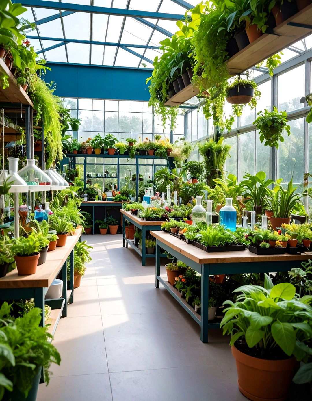 Fairy Science Laboratory with Experimental Gardens - 24 Large Fairy Garden Ideas