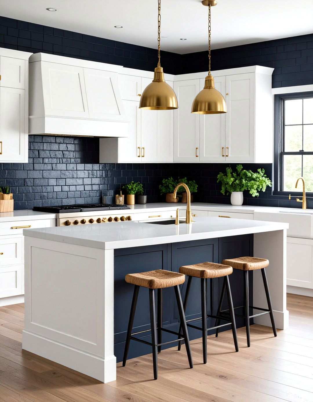 Farmhouse Black Backsplash Style - 24 Kitchen With Black Backsplash