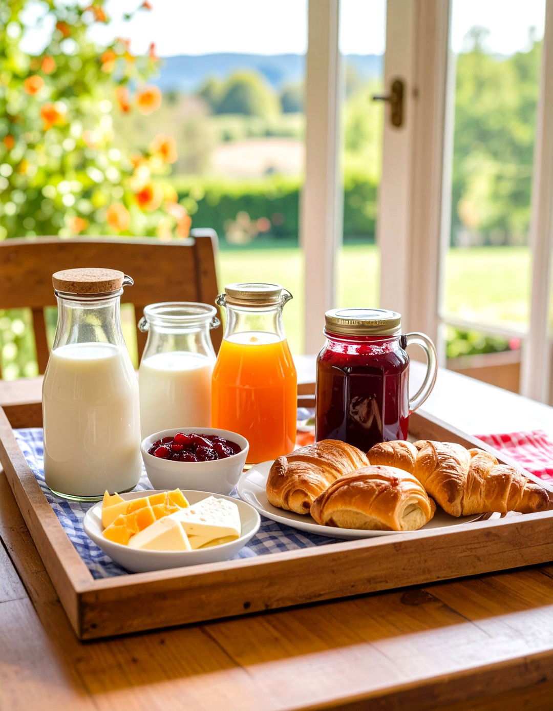 Farmhouse Breakfast Nook Tray - 24 Tray Decor Ideas