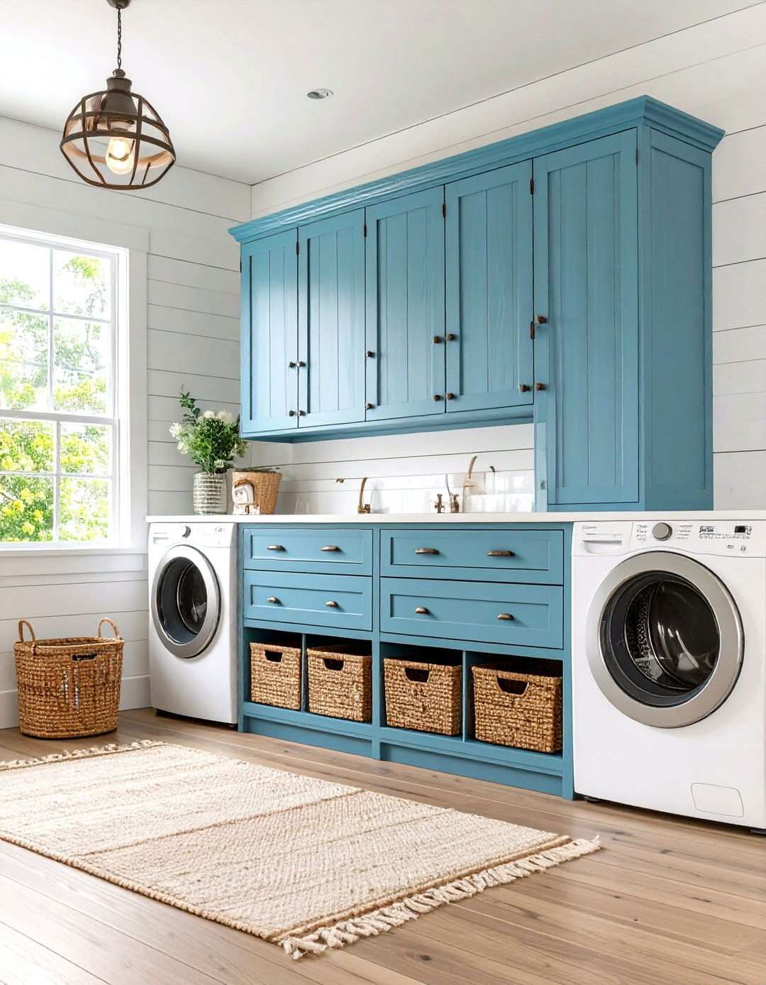 Farmhouse Mudroom Laundry Room Storage - 24 Mudroom Laundry Room Ideas