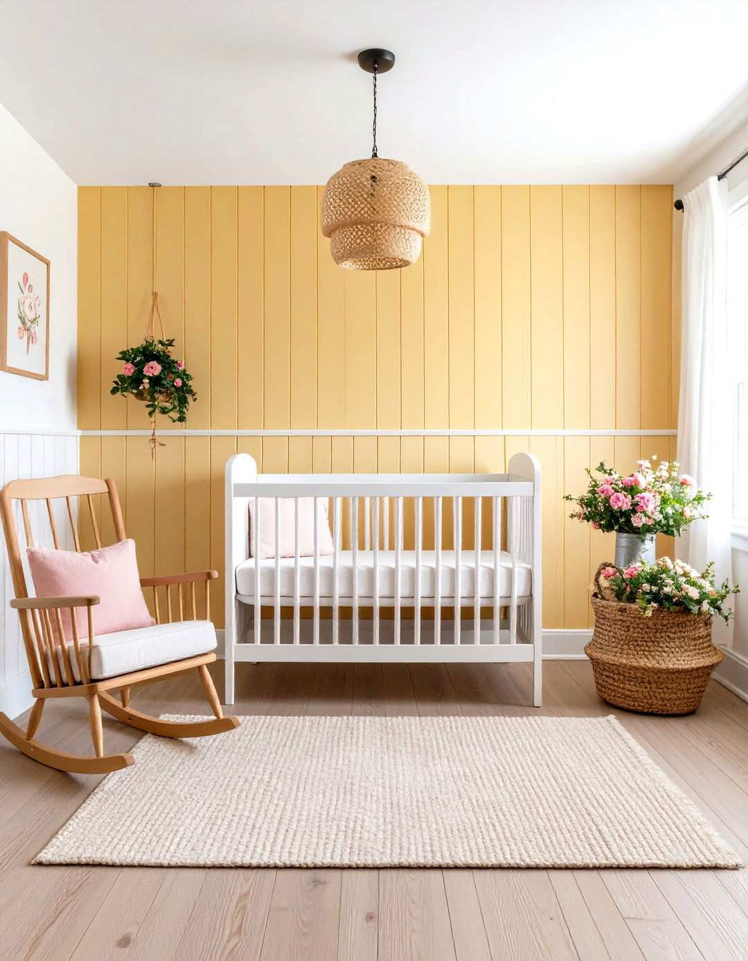 Farmhouse Nursery Haven - 24 How to Decorate With Yellow and Pink