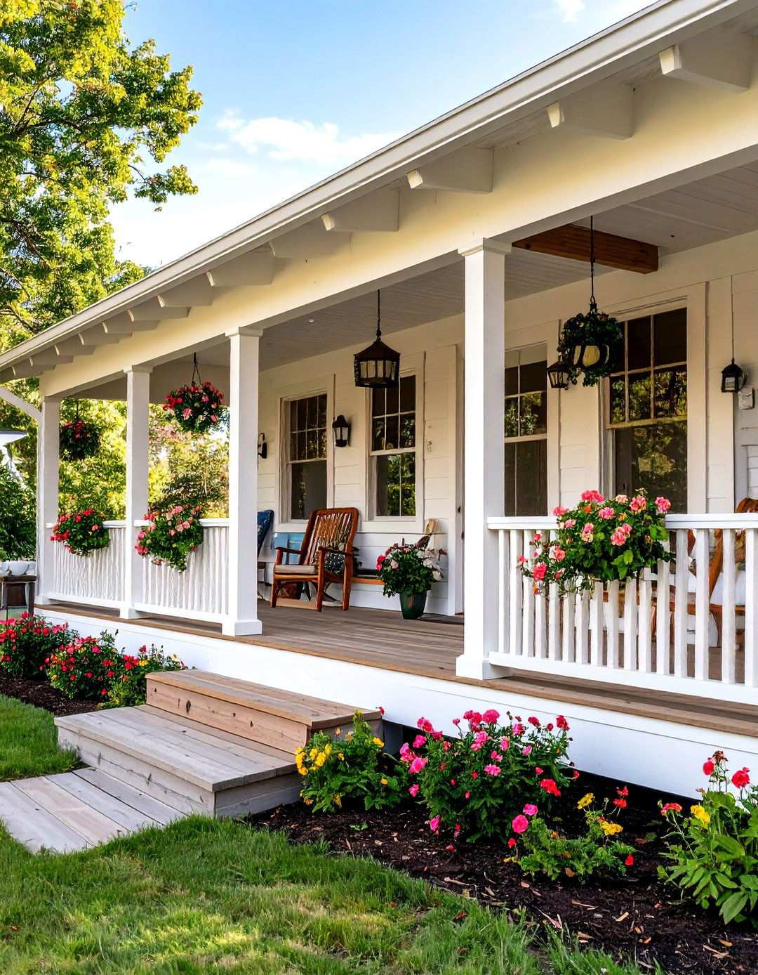 Farmhouse Porch Styles - 24 Mobile Home Porch Ideas