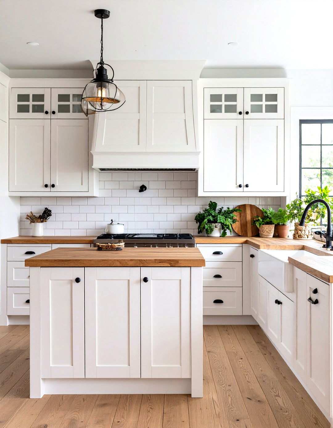 Farmhouse Shaker Style Cabinets - 24 Townhouse Kitchen Ideas