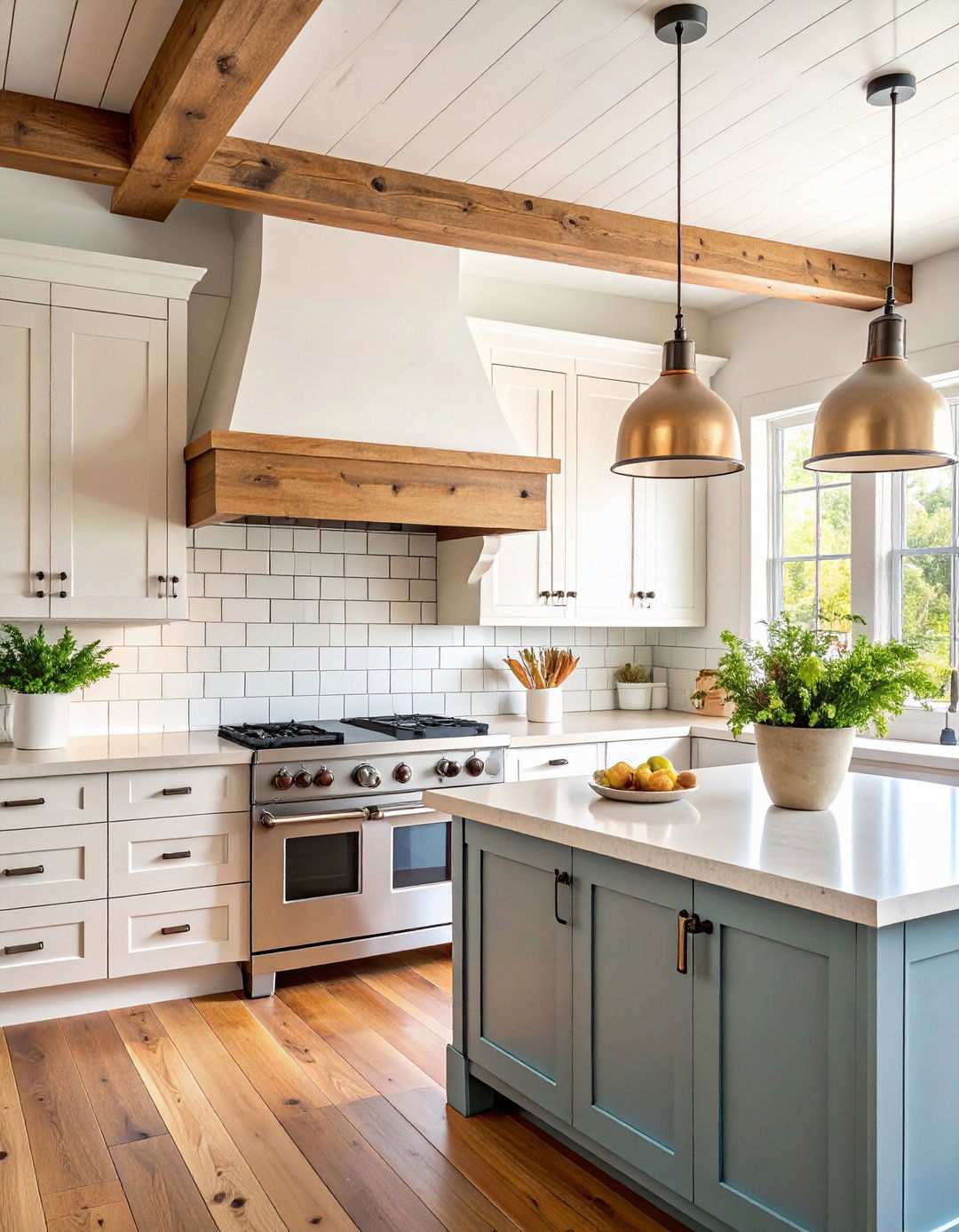 Farmhouse Shiplap Wood Range Hood - 24 Range Hood Ideas