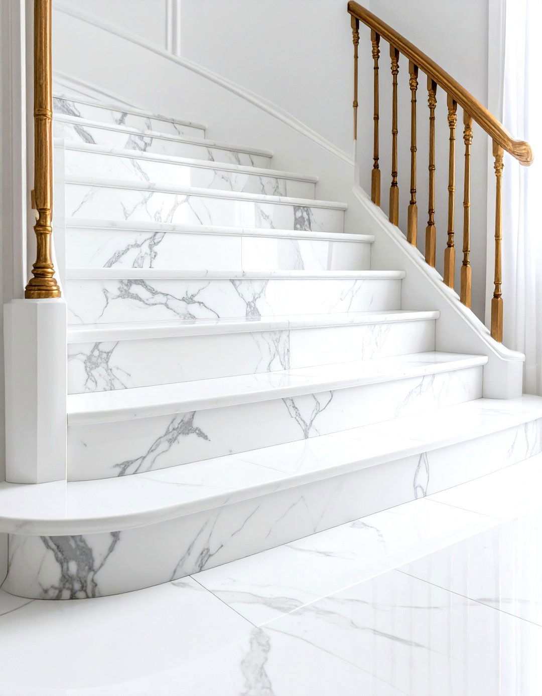 Faux Marble Painting Technique - 24 Stair Riser Ideas